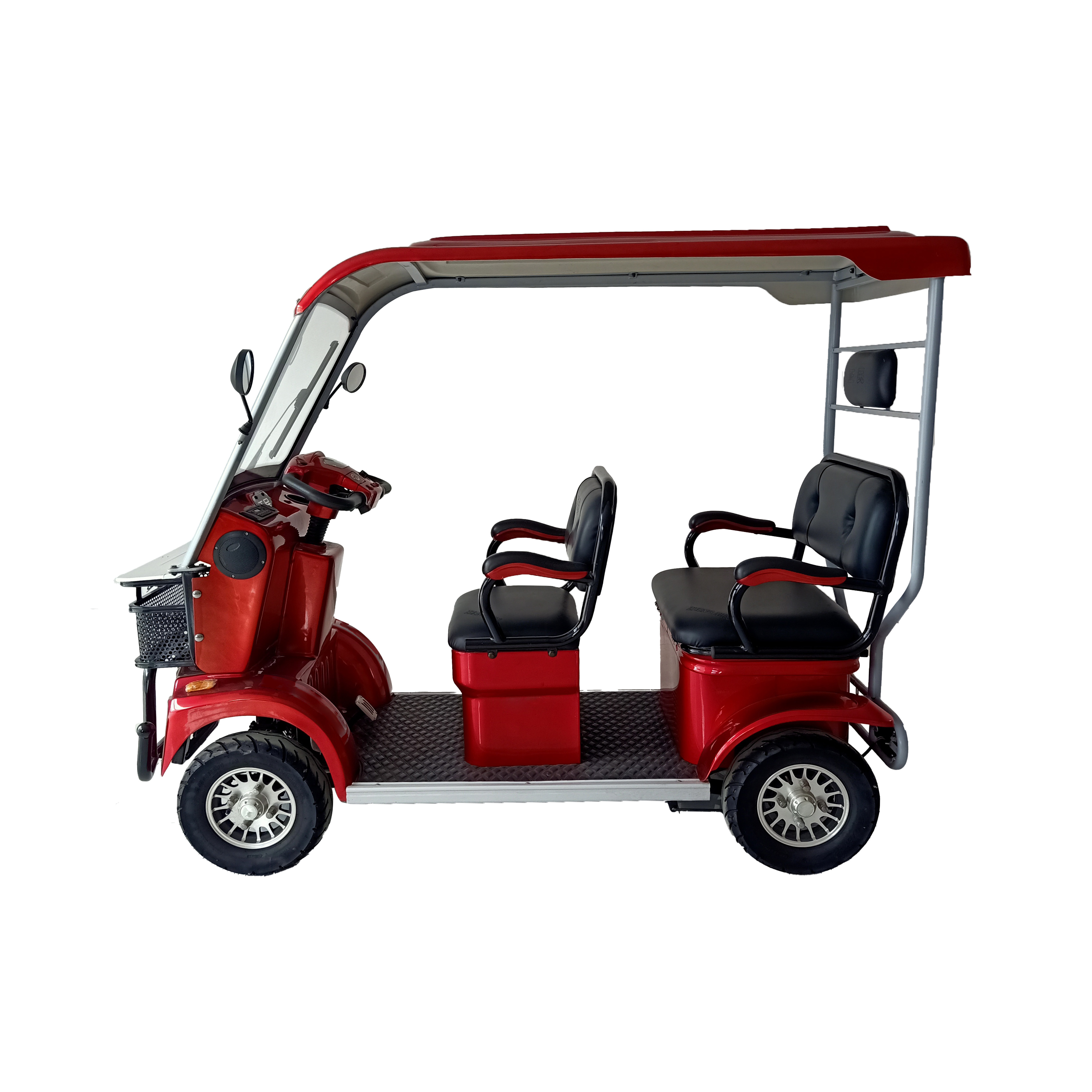 Cheap 800W 60V Long Range Electric Golf Cart Family Electric Tricycle 4 Wheel Electric Scooter